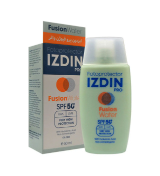ضد آفتاب فیوژن واتر ایزدین پرو SPF50 (بی‌رنگ، انواع پوست)